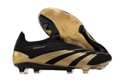 Adidas Predator Accuracy+ Laceless FG Football Boots - Black/Gold