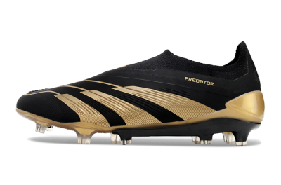 Adidas Predator Accuracy+ Laceless FG Football Boots - Black/Gold
