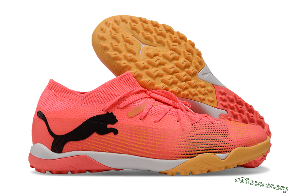 Puma Future 7 Ultimate TF Football Shoes - Pink/Black/White 2