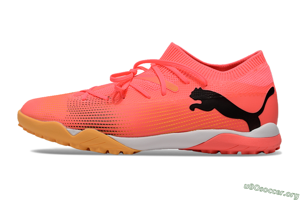 Puma Future 7 Ultimate TF Football Shoes - Pink/Black/White 3