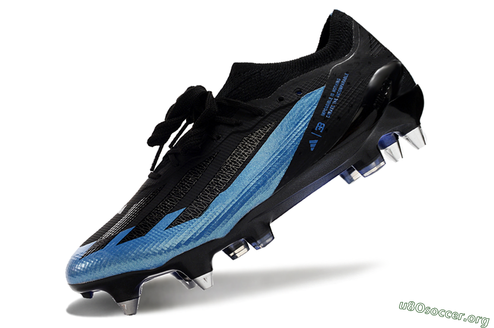 Adidas X Bugatti Crazyfast.1 SG Football Boots - Black/Blue/Silver 5