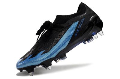 Adidas X Bugatti Crazyfast.1 SG Football Boots - Black/Blue/Silver