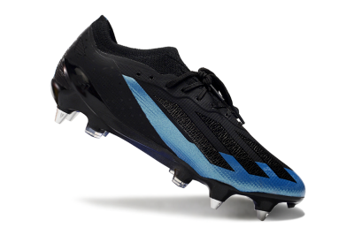 Adidas X Bugatti Crazyfast.1 SG Football Boots - Black/Blue/Silver