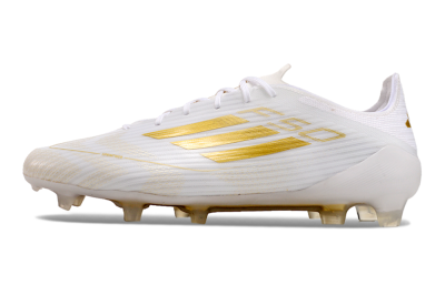 Adidas F50 Adizero FG Football Boots - White/Gold