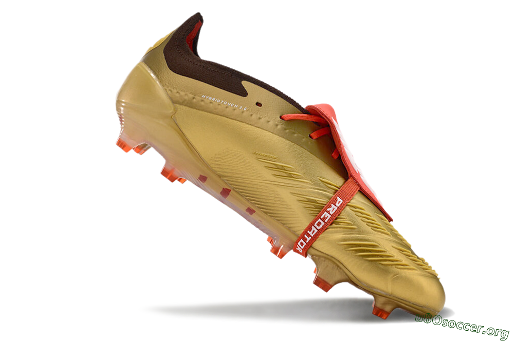 Adidas Predator Elite Foldover Tongue FG Football Boots - Gold/White/Red 4