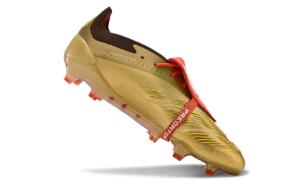 Adidas Predator Elite Foldover Tongue FG Football Boots - Gold/White/Red