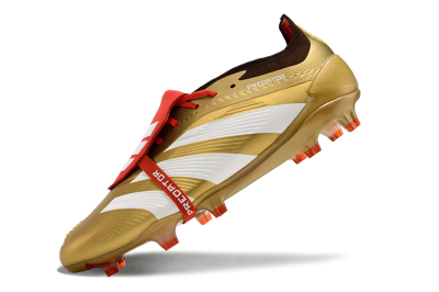 Adidas Predator Elite Foldover Tongue FG Football Boots - Gold/White/Red