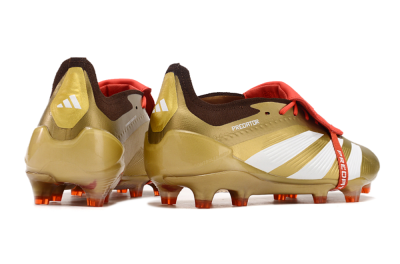 Adidas Predator Elite Foldover Tongue FG Football Boots - Gold/White/Red