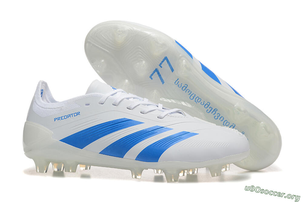 Adidas Predator 24 Elite FG Football Boots - White/Blue 2