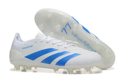 Adidas Predator 24 Elite FG Football Boots - White/Blue