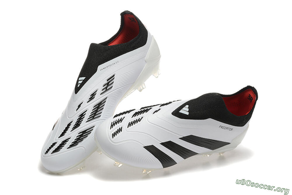 Adidas Predator 24 Elite Laceless FG Football Boots - White/Black/Red 0