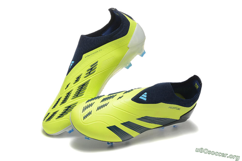 Adidas Predator 24 Elite Laceless FG Football Boots - Yellow/Black/Blue 0