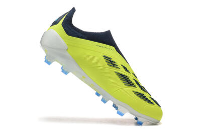 Adidas Predator 24 Elite Laceless FG Football Boots - Yellow/Black/Blue