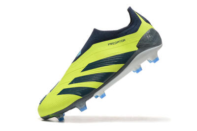 Adidas Predator 24 Elite Laceless FG Football Boots - Yellow/Black/Blue