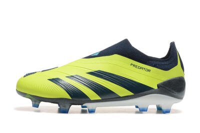 Adidas Predator 24 Elite Laceless FG Football Boots - Yellow/Black/Blue