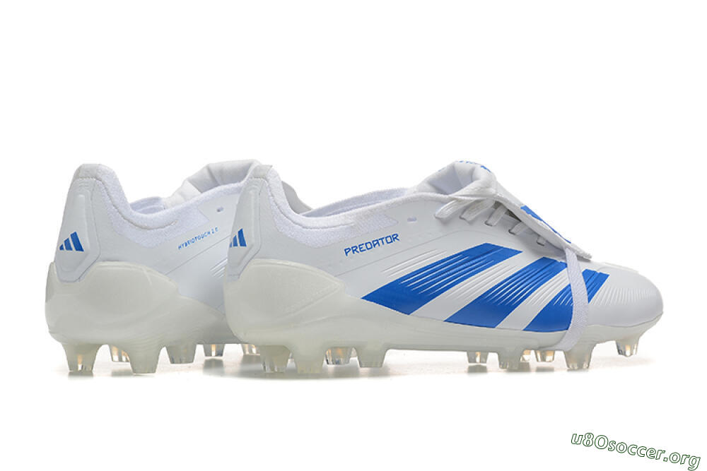 Adidas Predator Elite Foldover Tongue FG Football Boots - White/Blue 6