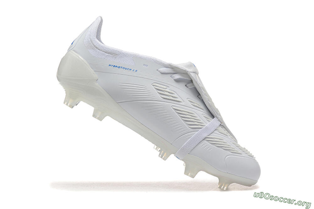 Adidas Predator Elite Foldover Tongue FG Football Boots - White/Blue 4
