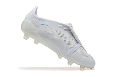 Adidas Predator Elite Foldover Tongue FG Football Boots - White/Blue