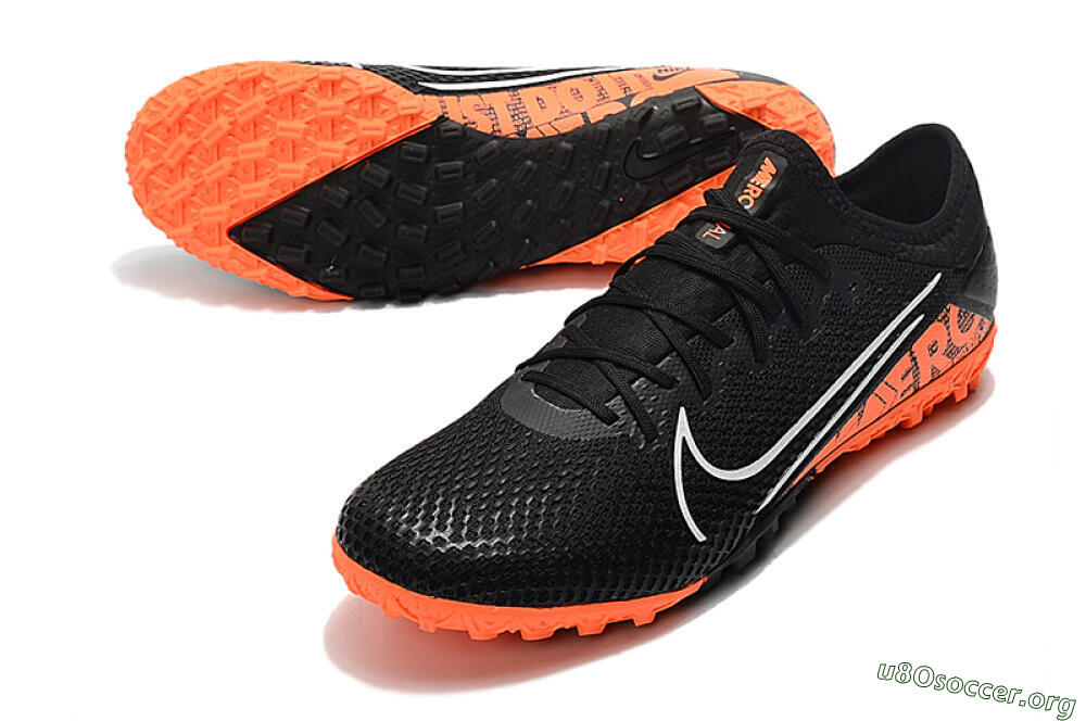 Nike Mercurial Vapor 13 Pro TF Football Shoes - Black/Orange 0