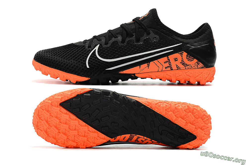 Nike Mercurial Vapor 13 Pro TF Football Shoes - Black/Orange 1
