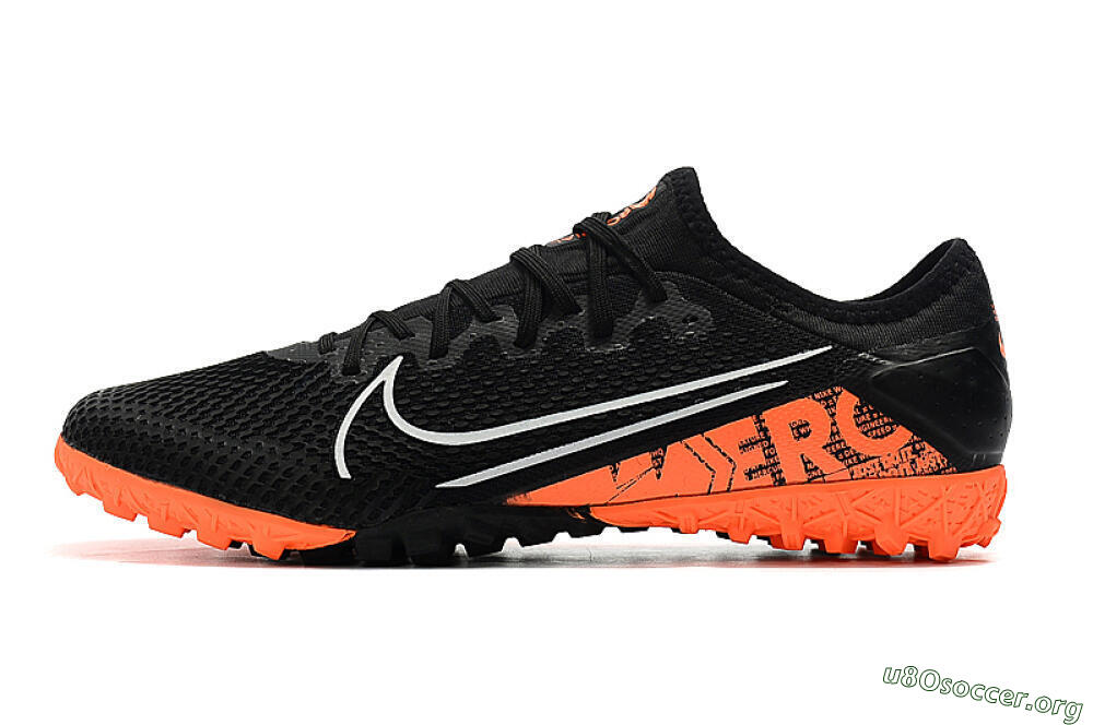 Nike Mercurial Vapor 13 Pro TF Football Shoes - Black/Orange 3