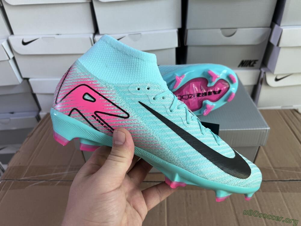 Nike Air Zoom Mercurial Superfly 10 Elite FG Football Boots - Jade/Black/Pink