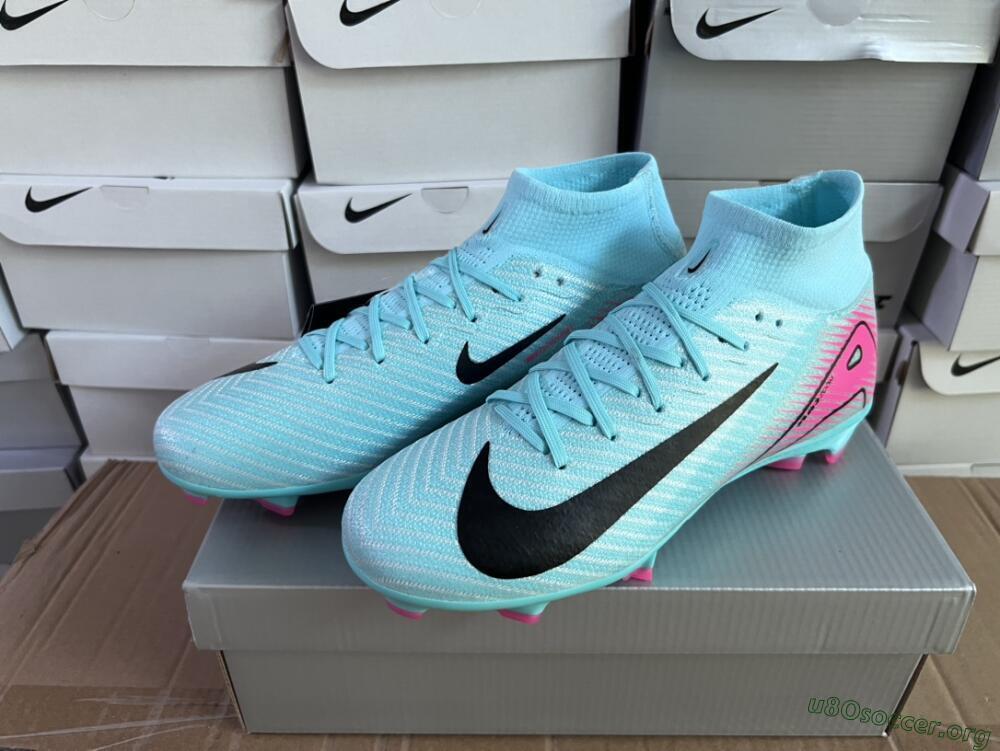 Nike Air Zoom Mercurial Superfly 10 Elite FG Football Boots - Jade/Black/Pink