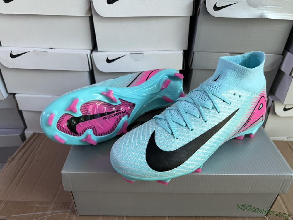 Nike Air Zoom Mercurial Superfly 10 Elite FG Football Boots - Jade/Black/Pink
