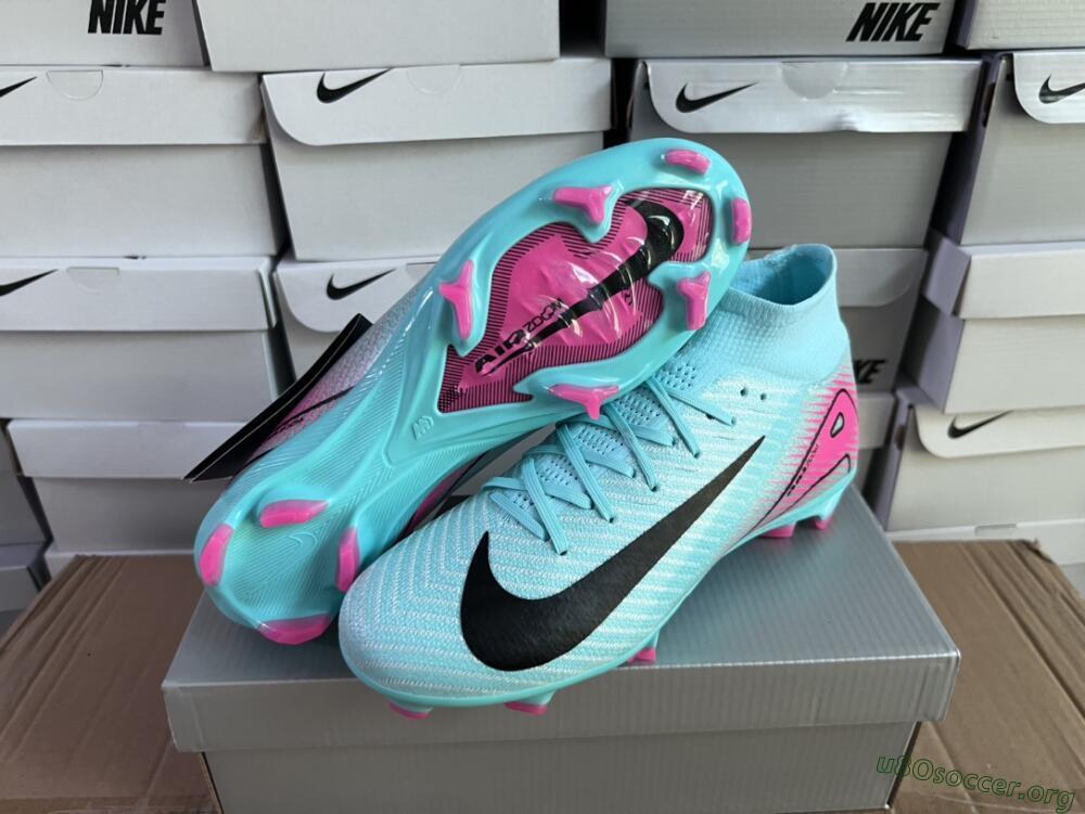 Nike Air Zoom Mercurial Superfly 10 Elite FG Football Boots - Jade/Black/Pink