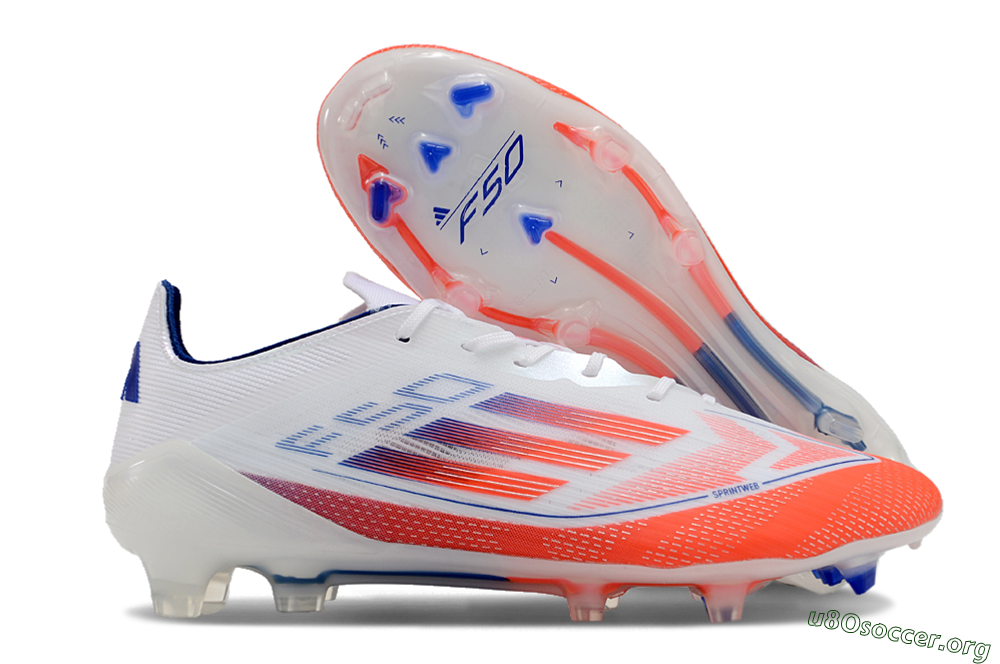Adidas F50 Elite FG Football Boots - Red/Blue/White 2