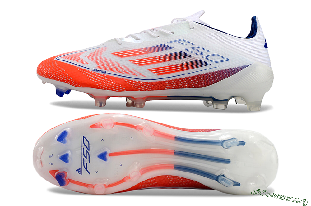 Adidas F50 Elite FG Football Boots - Red/Blue/White 1