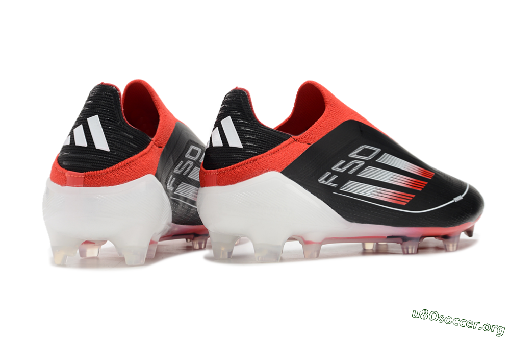 Adidas F50 Elite Laceless FG Football Boots - Black/Red/White 6