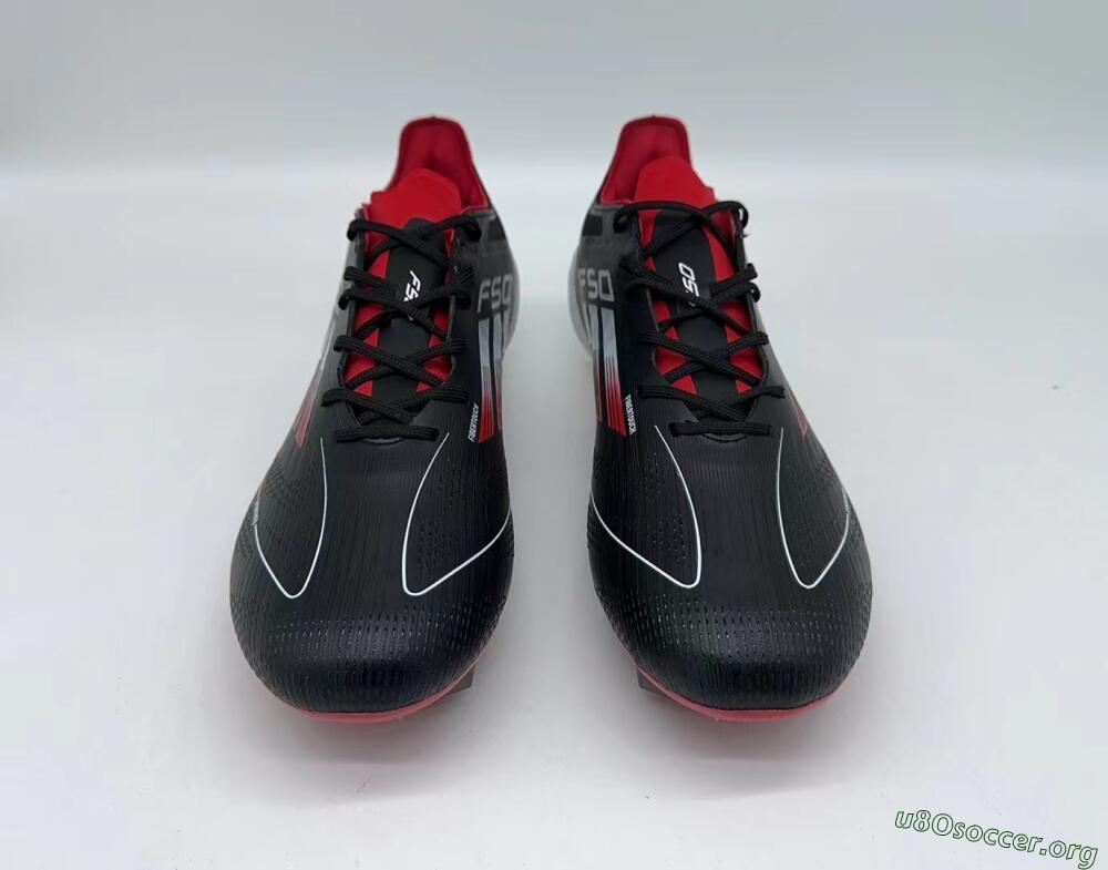 Adidas F50 Elite FG Football Boots - Black/Red/White