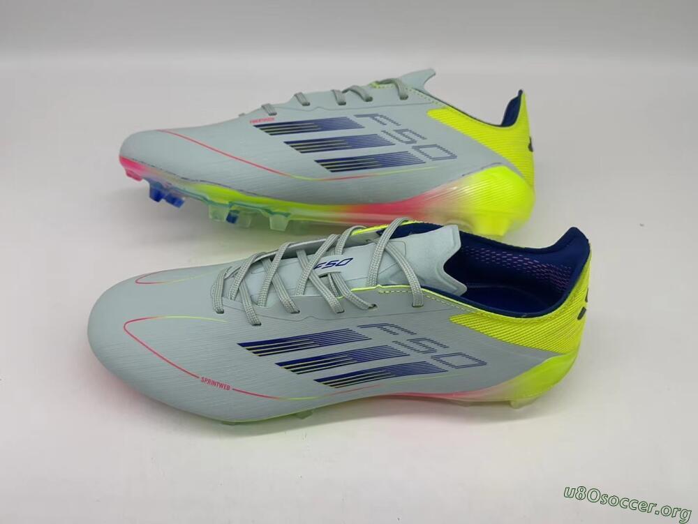 Adidas F50 Elite FG Football Boots - Blue/Pink/Yellow