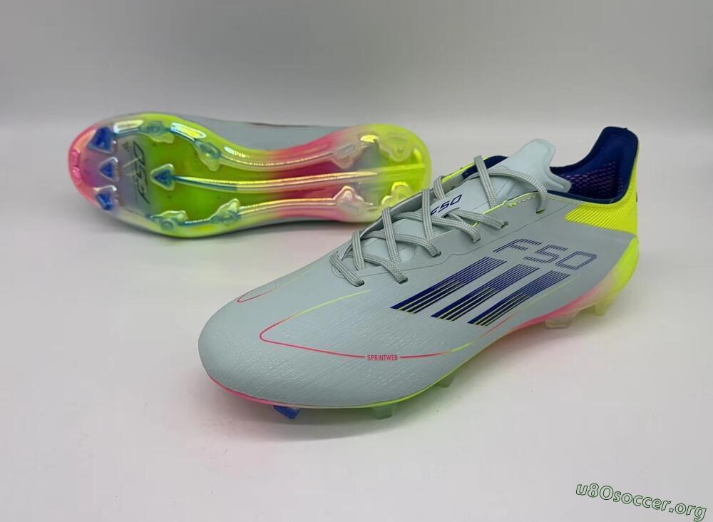 Adidas F50 Elite FG Football Boots - Blue/Pink/Yellow