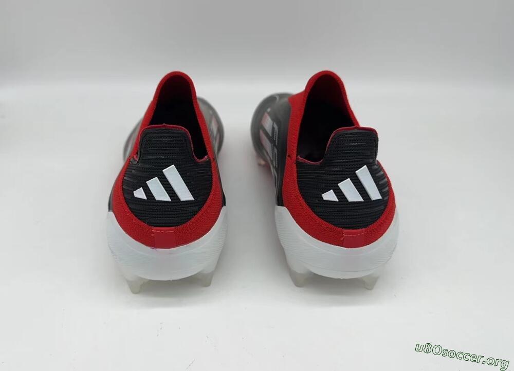 Adidas F50 Elite Laceless FG Football Boots - Black/Red/White