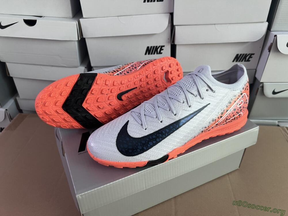 Nike Air Zoom Mercurial Vapor 15 Elite TF Football Shoes - Grey/Orange/Black