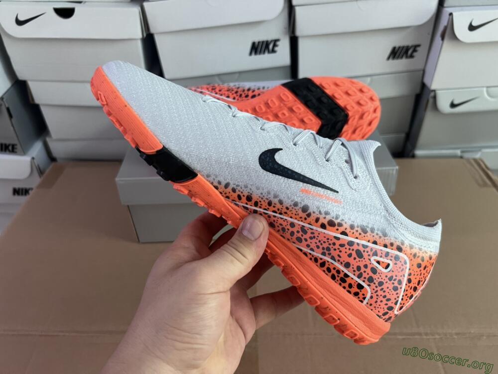 Nike Air Zoom Mercurial Vapor 15 Elite TF Football Shoes - Grey/Orange/Black