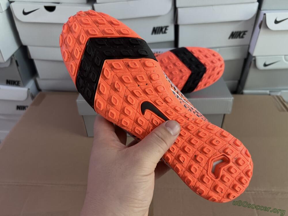 Nike Air Zoom Mercurial Vapor 15 Elite TF Football Shoes - Grey/Orange/Black