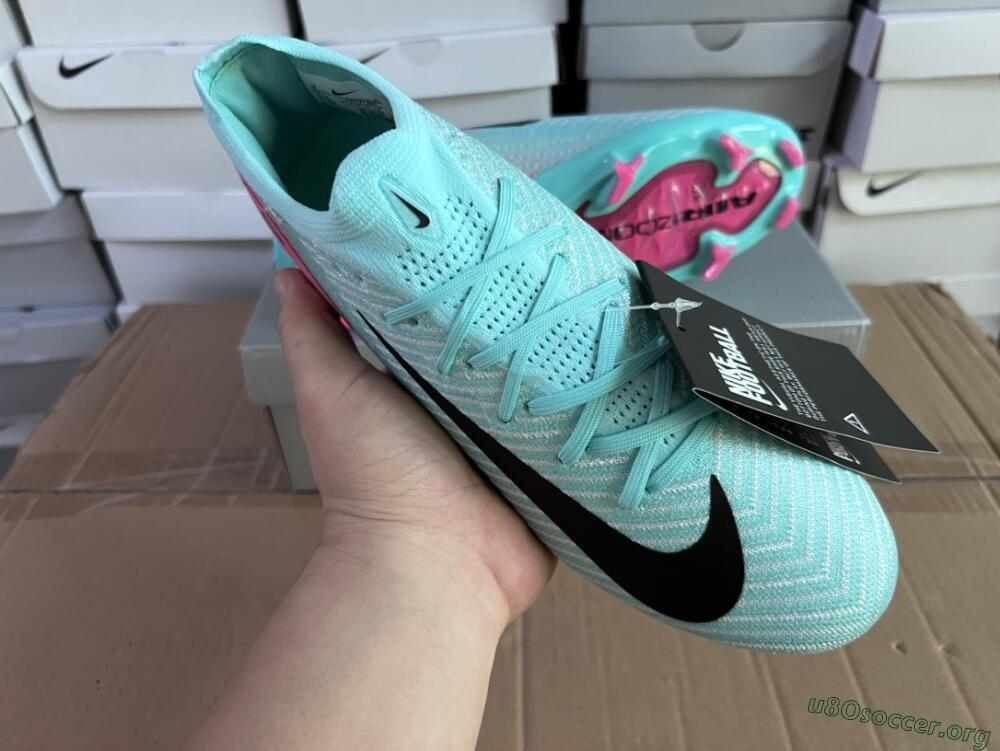 Nike Air Zoom Mercurial Vapor 16 Elite FG Football Boots - Jade/Black/Pink