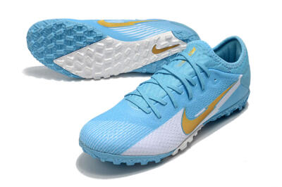 Nike Mercurial Vapor 13 Pro TF Football Shoes - Jade/White/Gold