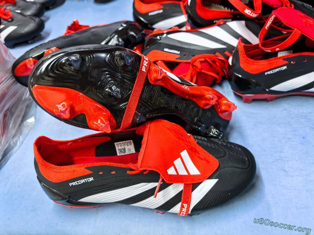 Adidas Predator Elite Foldover Tongue FG Football Boots - Black/White/Red