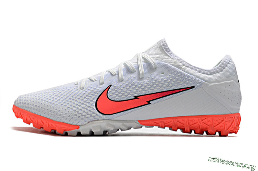 Nike Mercurial Vapor 13 Pro TF Football Shoes - White/Red 3