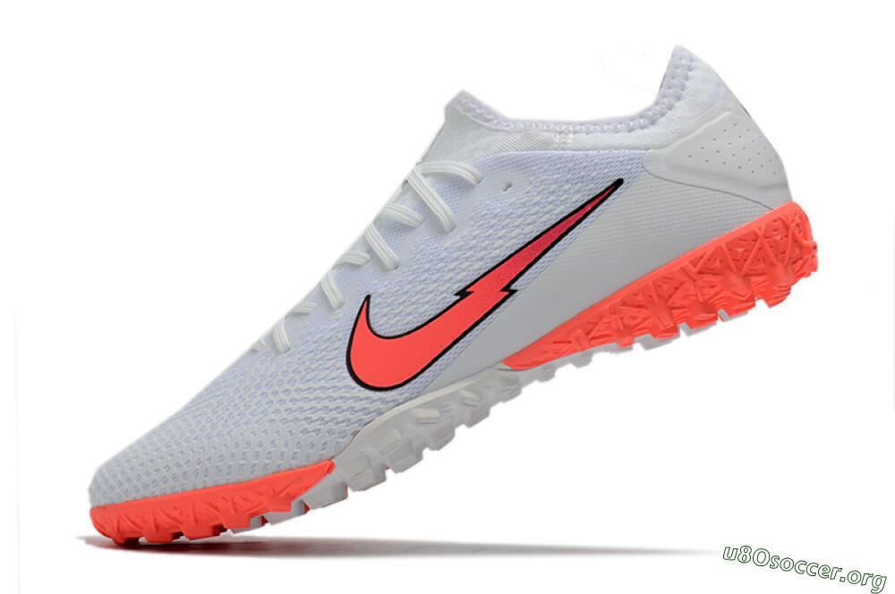 Nike Mercurial Vapor 13 Pro TF Football Shoes - White/Red 4