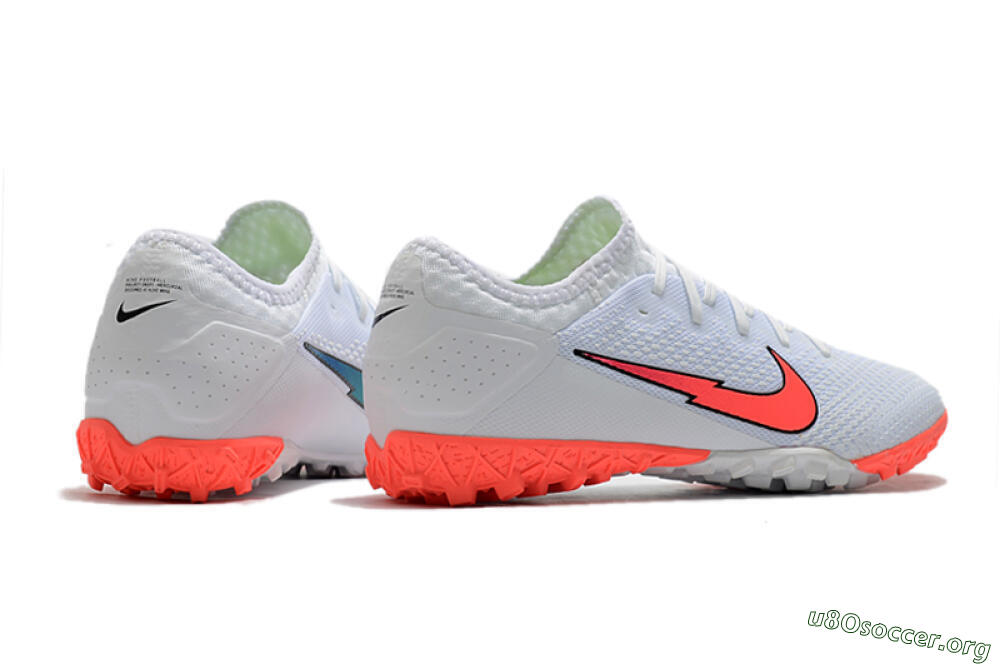 Nike Mercurial Vapor 13 Pro TF Football Shoes - White/Red 6