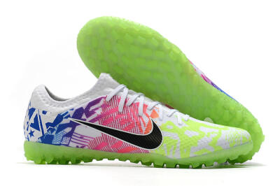Nike Mercurial Vapor 13 Pro TF Football Shoes - White/Black/Pink/Blue