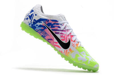 Nike Mercurial Vapor 13 Pro TF Football Shoes - White/Black/Pink/Blue