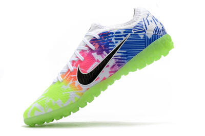 Nike Mercurial Vapor 13 Pro TF Football Shoes - White/Black/Pink/Blue