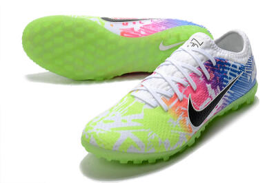 Nike Mercurial Vapor 13 Pro TF Football Shoes - White/Black/Pink/Blue