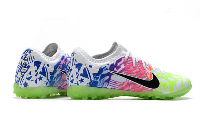 Nike Mercurial Vapor 13 Pro TF Football Shoes - White/Black/Pink/Blue